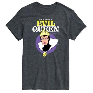 Футболка с рисунком Злодеи Диснея Big & Tall Evil Queen License, серый