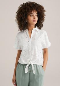 Блузка на пуговицах WE Fashion, белый