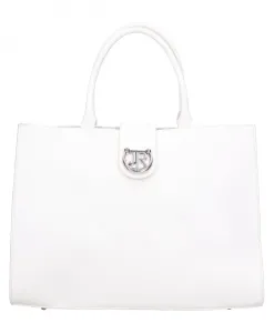 Сумка из искусственной кожи с заклепками. John Richmond, белый