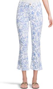 Брюки Lilly Pulitzer Annet High-Rise Crop Flare, Resort White Tall Tales