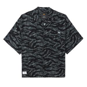 Графический принт короткий рукав рубашка Alpha Industries, камуфляж