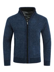 Вязаный кардиган Youthup, темно-синий