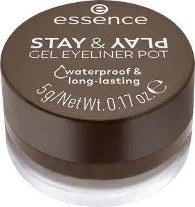 Подводка для глаз essence STAY & PLAY GEL EYELINER POT 02 Brown