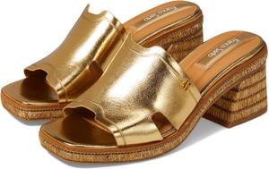 Туфли Franco Sarto Florence Fashion Slide Heeled Sandals, цвет Gold Metallic