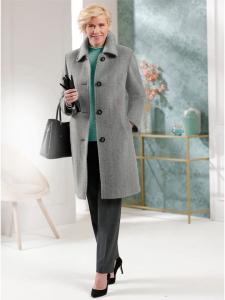 Шерстяное пальто серо-бежевого цвета WITT WEIDEN