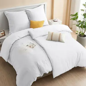 Комплект постельного белья ohano 135x200 см, 4 предмета, белый, из микрофибры, на молнии Sonstige