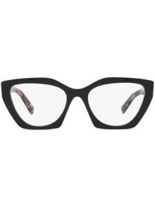 Prada Eyewear очки в оправе черепаховой расцветки, черный