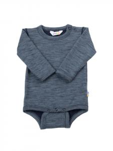 Joha Боди с длинными рукавами из мериносовой шерсти синего цвета