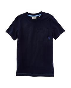 Классическая футболка с карманом и стандартным кроем Scotch & Soda, синий