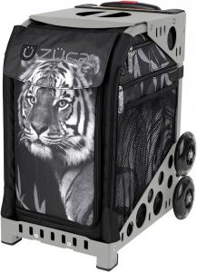 Сумка ZUCA с тигровой вставкой и серой рамой с мигающими колесами