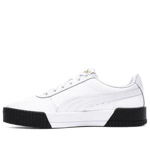 Кроссовки carina leather 'white black' Puma, белый