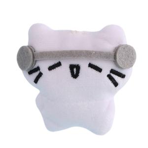 Mise Милый бархатный брелок с наушниками, плачущий котенок, черный кот плюш высотой 7см