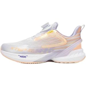 XTEP Скользостойкие амортизирующие низкие детские кроссовки для бега light pink orange/new white для подростков