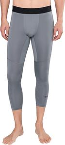 Мужские леггинсы для фитнеса Nike Pro Dri длиной 3/4, Smoke Grey/Black