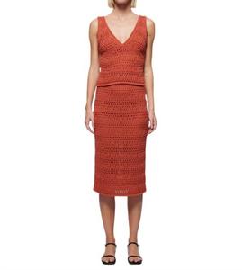 Топ-майка Adriana Crochet In Ginger Nation LTD