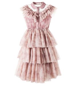 Платье из тюля Jeena с узором toile de jouy C'era Una Volta, Pink Toile De Jouy