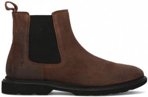 Мужские ботинки челси Frye Connor, Классический кожаный верх, прочная подошва, конструкция без застежек, универсальный стиль для любого случая, Dark Walnut