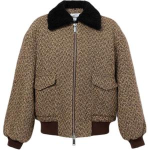 Self-portrait Херрингбоун куртка для автопортрета, Dark Brown