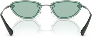 Женские солнцезащитные очки Emporio Armani EA2158 "Кошачий глаз", Matte Gunmetal/Green