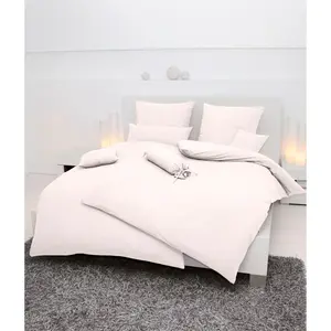 Постельное белье Janine «PIANO 0125», из мягкого хлопка, из 100 % хлопка, с застежкой-молнией, легкое в уходе, тонкая нить, не гладить, регулирует температуру, сертифицировано MADE IN GREEN, цвет ecru