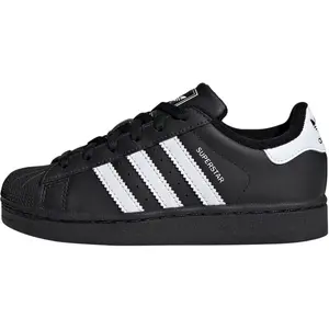Adidas Originals Superstar 2 Cushioning Low top детские кроссовки для скейтбординга Black, возраст 3-7 лет