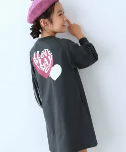 Платье с длинными рукавами, 100% хлопок, с принтом «Дьявольская лаборатория», размер 25SS Devirock, цвет 008-Heart-Black