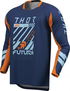 Мотокроссовая майка Thor launchmode futura, Dark Blue/Orange