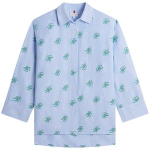 Женская рубашка с лацканом Moderate Tommy Hilfiger, синий белый stripes 0x8