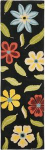 SAFAVIEH Blossom Collection ковер 77 x 122 см Black/Multi BLM678B ручной работы из премиальной шерсти