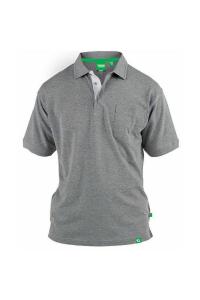 Рубашка поло из пике с нагрудным карманом Grant Duke Clothing, серый