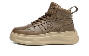 HLA Скользоустойчивые высокие скейтерские кроссовки мужские коричневые, цвет Brown