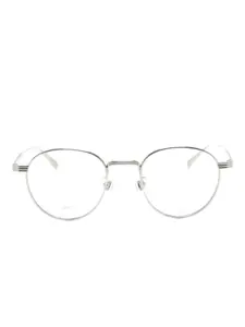 Очки в круглой оправе Dunhill, серебристый