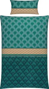 Постельное белье петроль 1x 135x200 см + 1x 40x80 см Erwin Müller