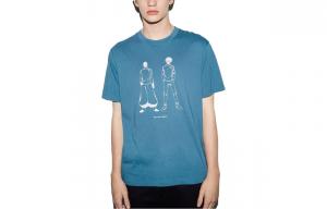 Футболка Uniqlo X ZHOUSHUHUIZHAN LIANMINGKUAN унисекс бирюзового цвета