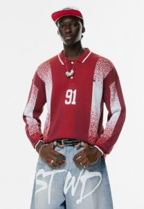 Поло PULL&BEAR SOCCER, Red