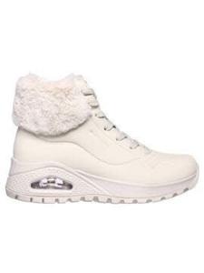 Ботинки на шнуровке белого цвета Skechers