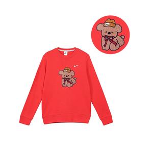 Nike Унисекс-худи красного цвета