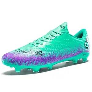 Футбольные бутсы для детей и подростков с высокой амортизацией и износостойкостью D&W, зеленый