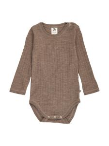 Müsli by GREEN COTTON Комбинезон/боди в крапчатом коричневом