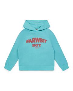 Детский хлопковый свитшот синий Bonton