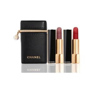 Помада Pearl Box матовая стойкая 3,5г+3,5г+косметичка, подарок для девушки CHANEL