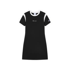 SS25 платье с короткими рукавами US Version женское Champion, черный