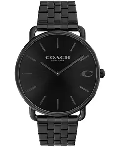 Мужские часы Elliot с черным браслетом из нержавеющей стали с ионным покрытием, 43 мм Coach, black