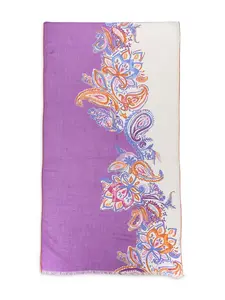 Шарф с принтом пейсли Loro Piana, фиолетовый