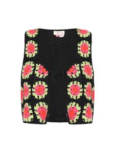 Свитер-жилет IZIA, цвет black multicolor