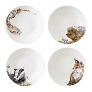Wrendale Designs Portmeirion Набор из 4 глубоких тарелок, разноцветный