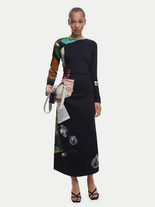 Повседневное платье slim fit Fiona 25WWVW08 Desigual, черный