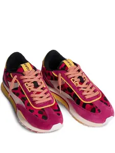 Кроссовки Lady Art со вставками и леопардовым принтом Hoff, розовый