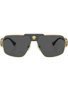 Солнцезащитные очки Special Project в квадратной оправе Versace Eyewear, золотой