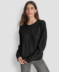 Женский свитер с длинными рукавами Sparkle Hotfix DKNY, Black